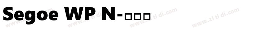 Segoe WP N字体转换